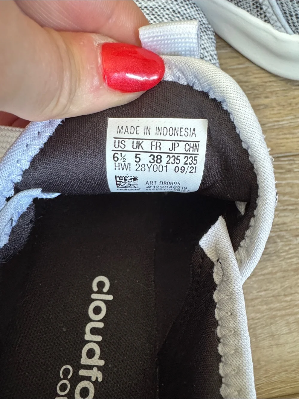 Adidas Women's Cloudfoam Pure sneakers Sz 6.5